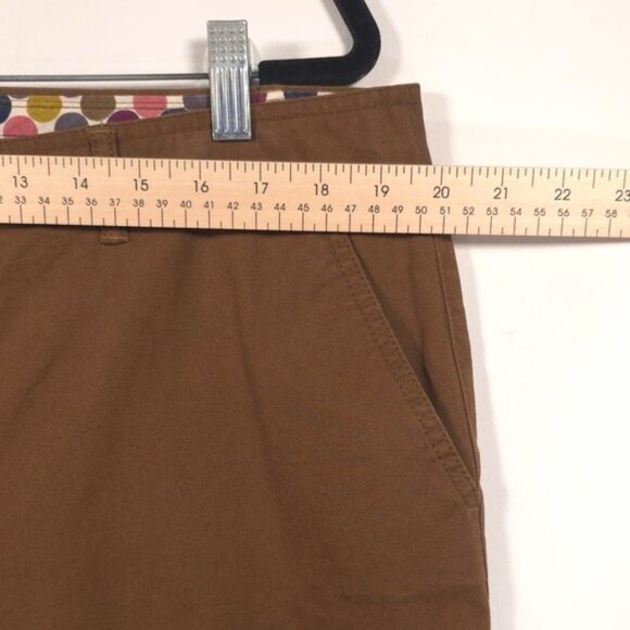 Boden Chino Pants Trousers Size US 14L Brown Stretch Cotton Casual Women's WM353 - Picture 5 of 11